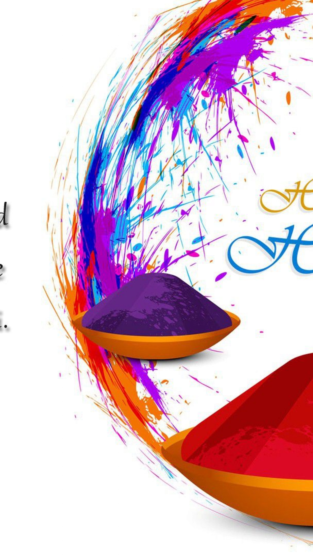 Mobiles Hd Resolutions - Happy Holi In Bengali , HD Wallpaper & Backgrounds