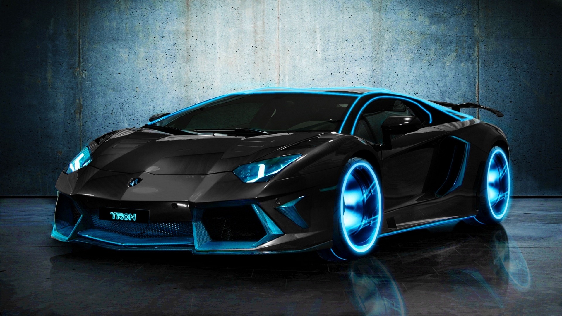 Download Tron Lamborghini Aventador Hd Widescreen Lamborghini - Lamborghini In Black Colour , HD Wallpaper & Backgrounds