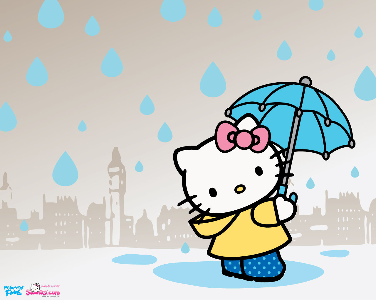 Wallpaper Hp Hello Kitty - Hello Kitty Spring , HD Wallpaper & Backgrounds