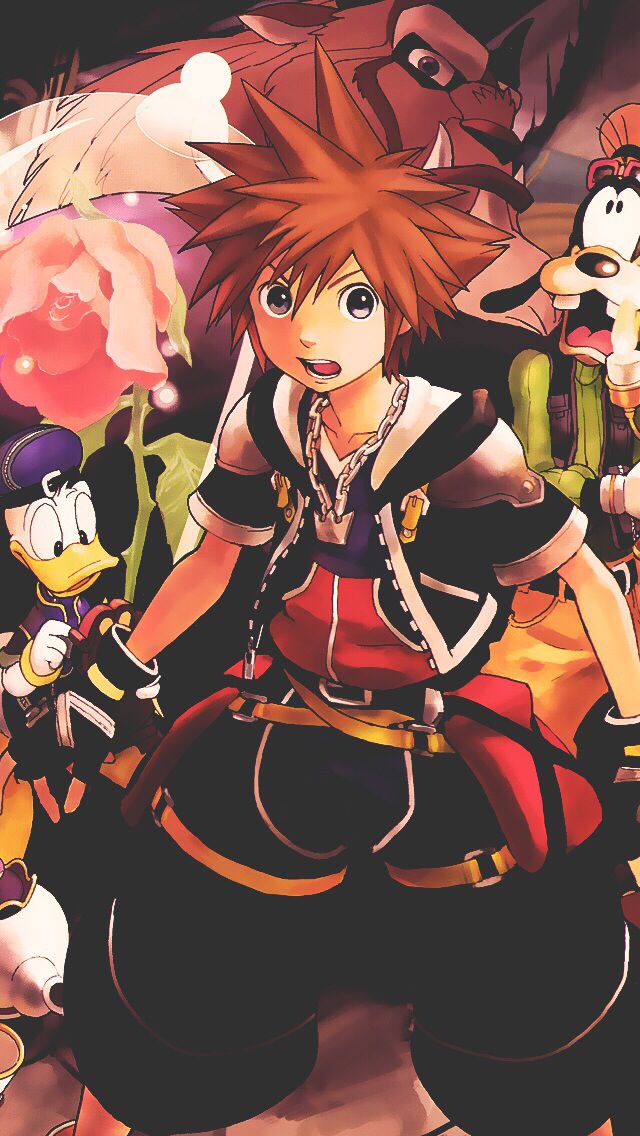 Kingdom Hearts Iphone Wallpaper - Sora Donald And Goofy Kingdom Hearts Fanart , HD Wallpaper & Backgrounds