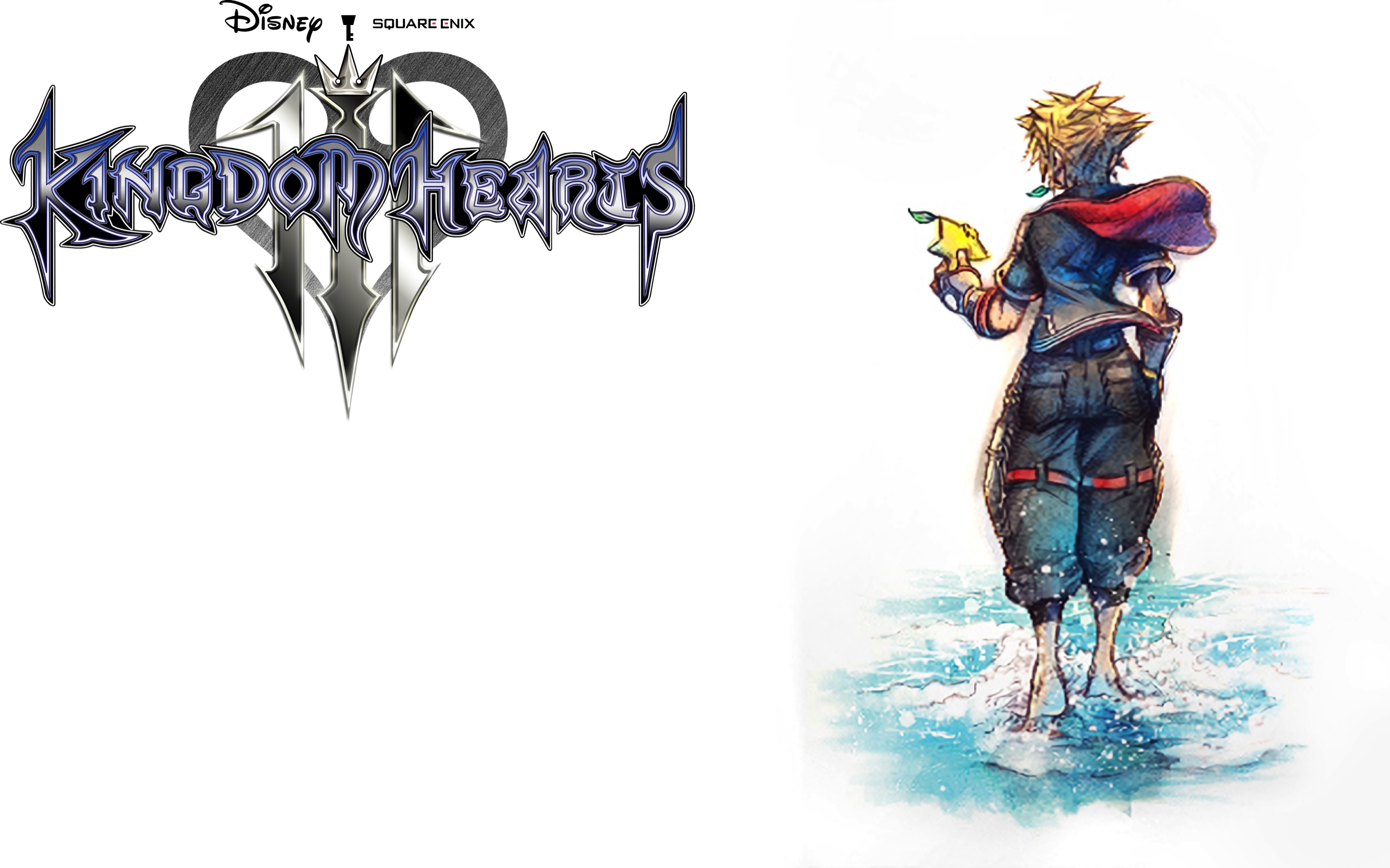 Custom Kingdom Hearts Iii Menu-inspired Wallpaper - Kingdom Hearts 3 Logo Png , HD Wallpaper & Backgrounds