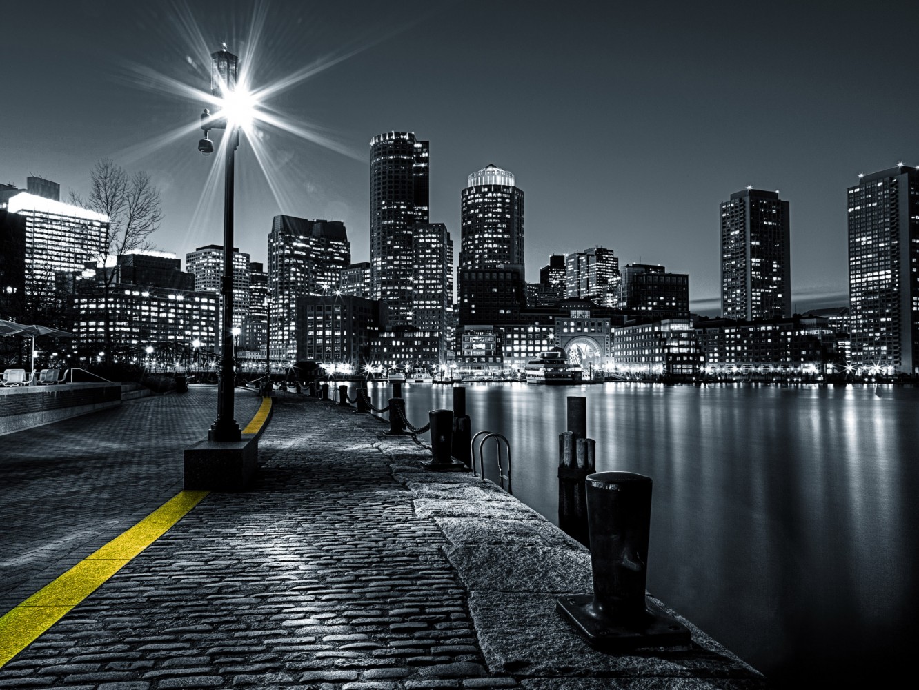 Boston At Night Wallpaper 1080p , HD Wallpaper & Backgrounds