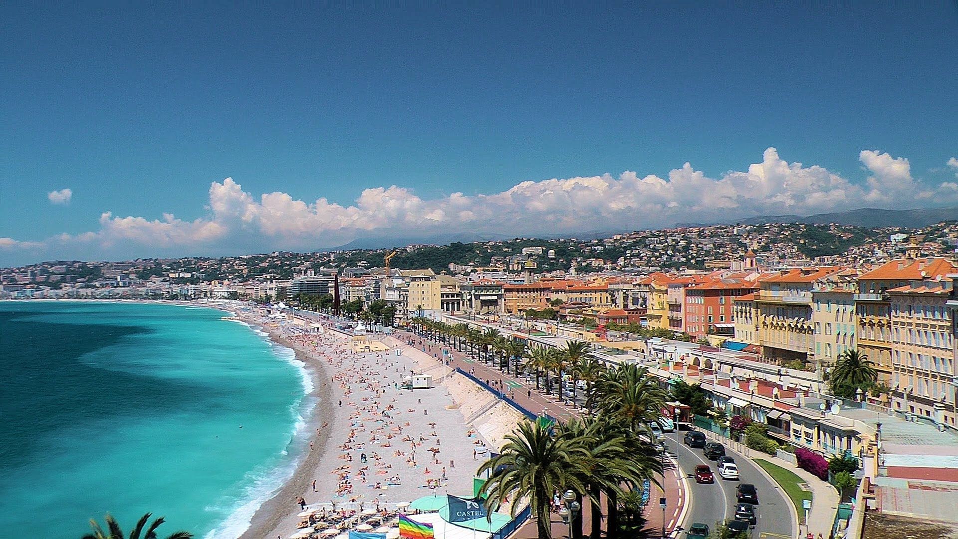 Nice Beach French Riviera , HD Wallpaper & Backgrounds
