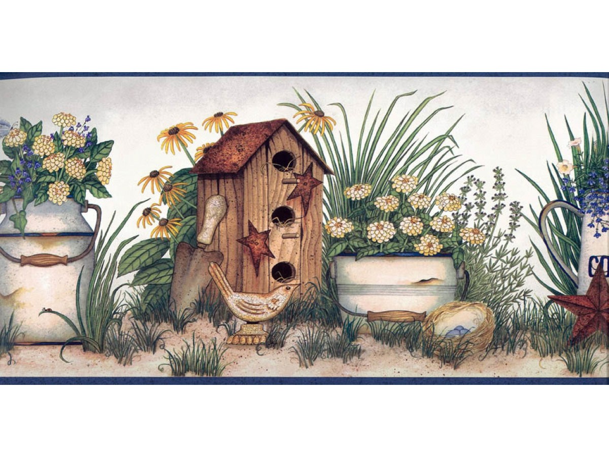 Birdhouse Wallpaper Border , HD Wallpaper & Backgrounds