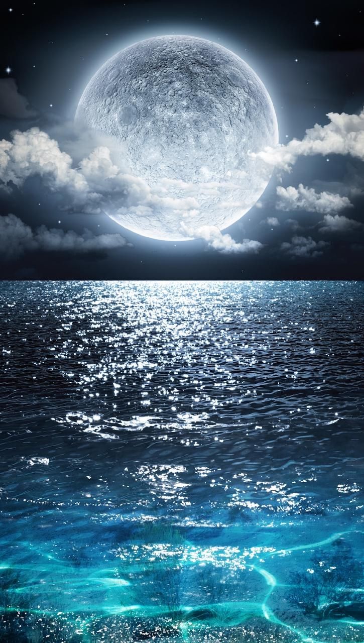 Sea Moon , HD Wallpaper & Backgrounds