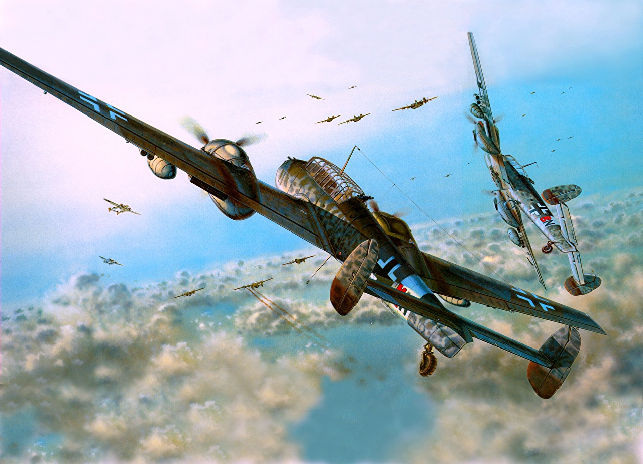 1 48 Eduard Bf 110 G2 , HD Wallpaper & Backgrounds