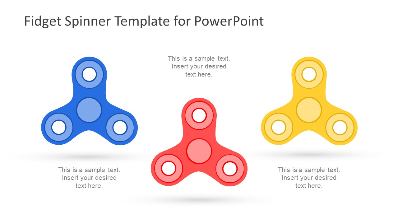 Fidget Spinner Shape Presentation Slide , HD Wallpaper & Backgrounds