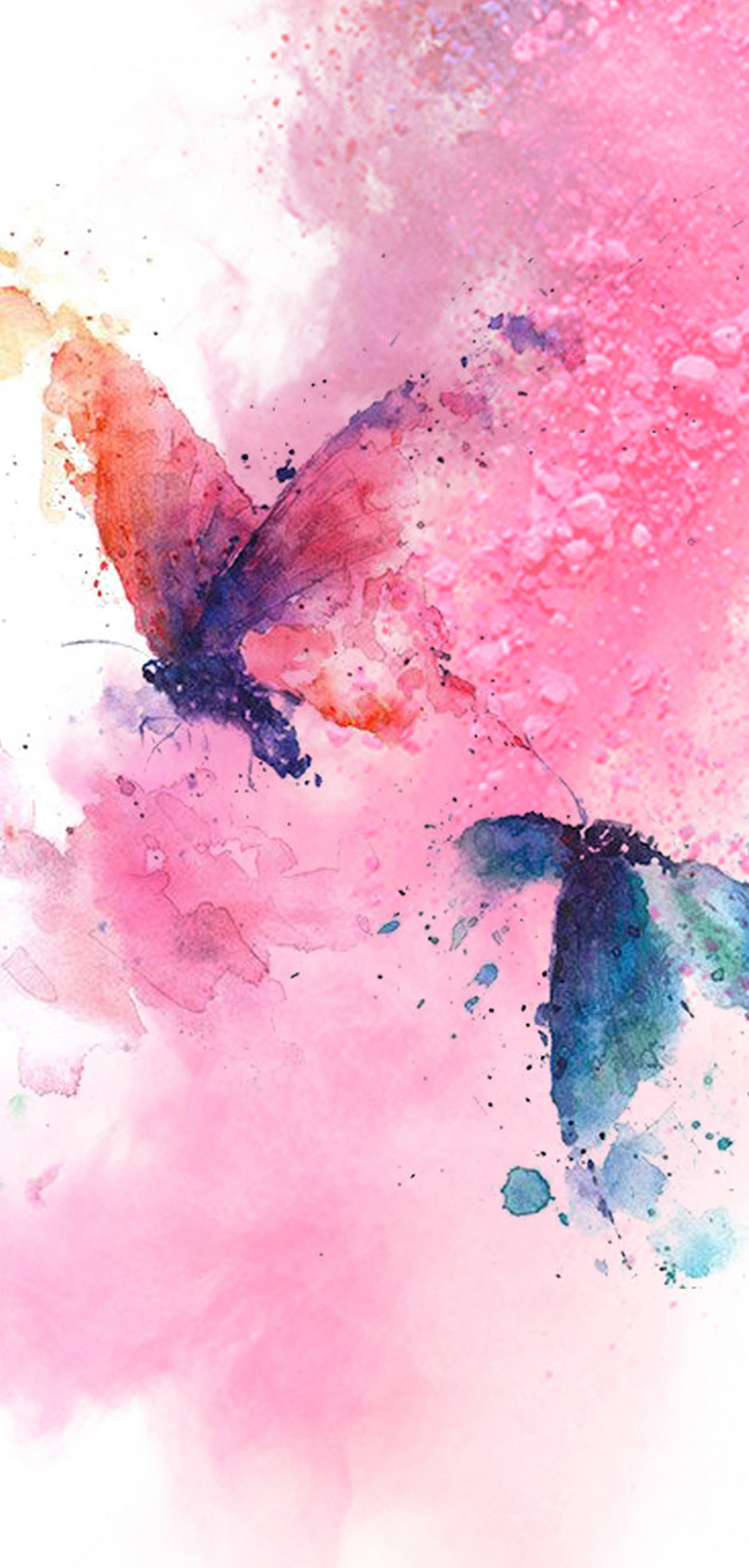 Butterfly Watercolor Art , HD Wallpaper & Backgrounds