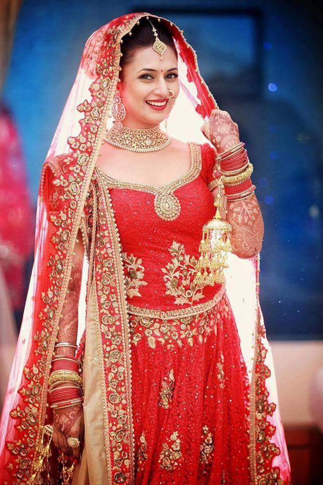 divyanka tripathi wedding lehenga