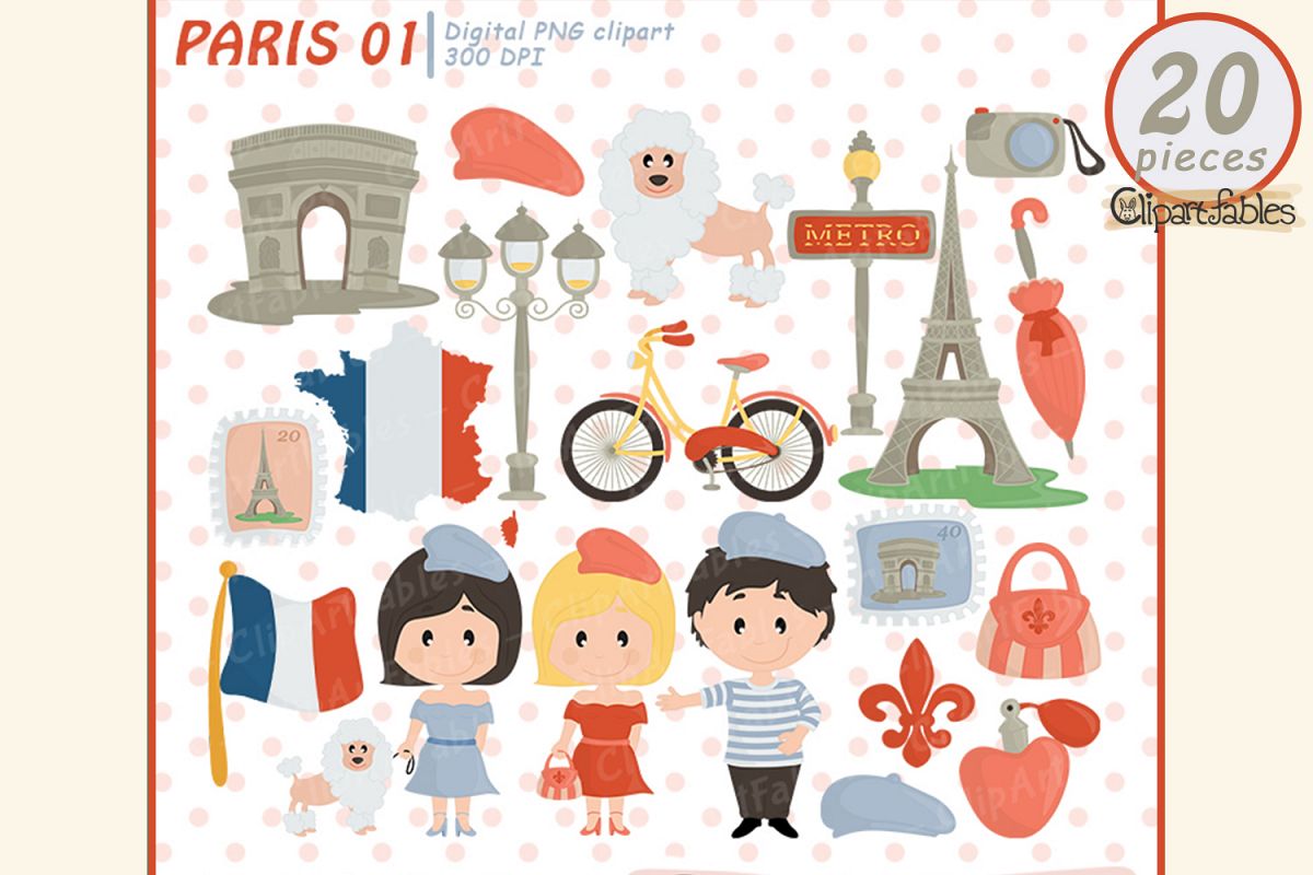 Cute France Clip Art , HD Wallpaper & Backgrounds