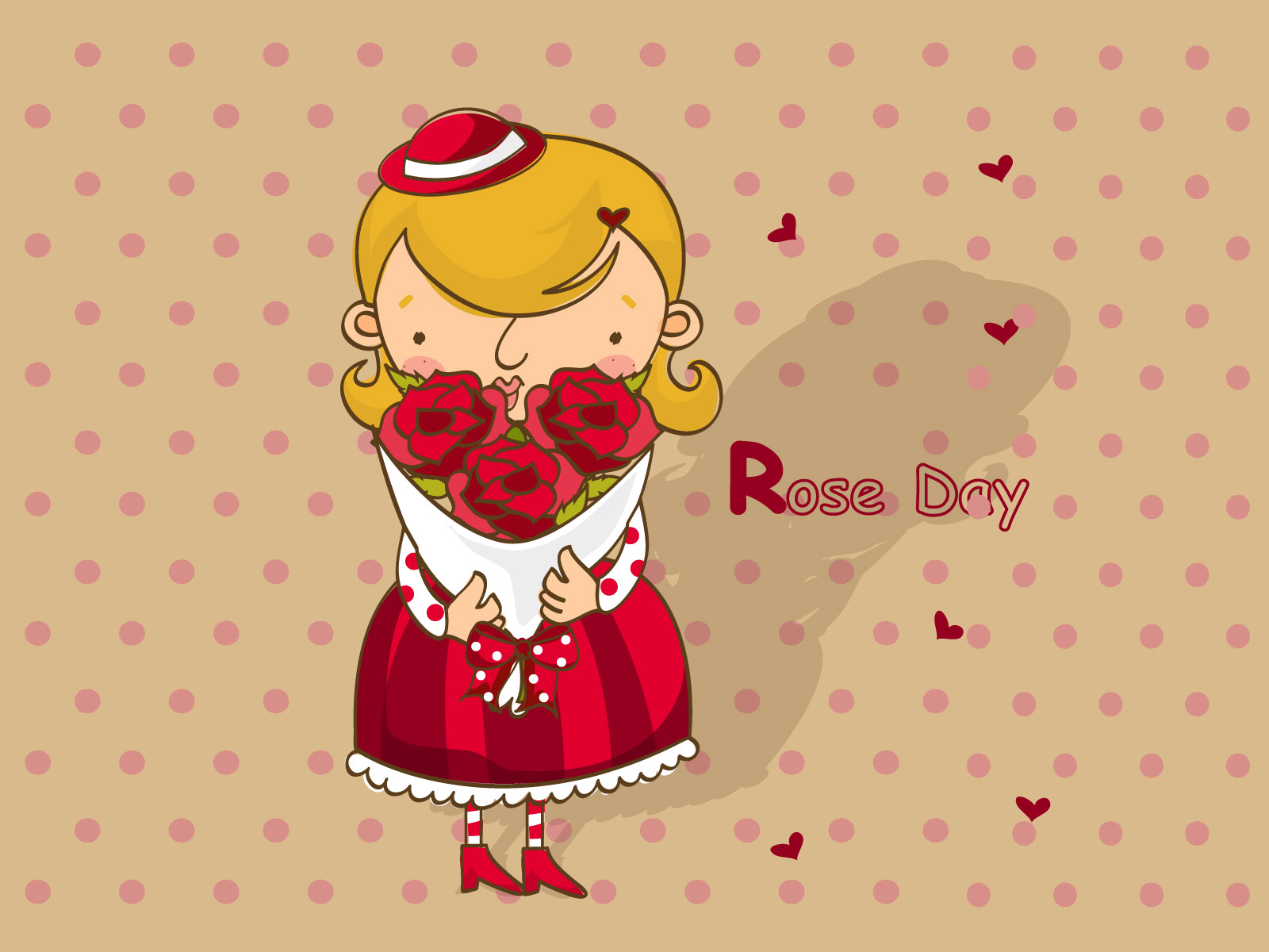 Happy Rose Day Cute , HD Wallpaper & Backgrounds
