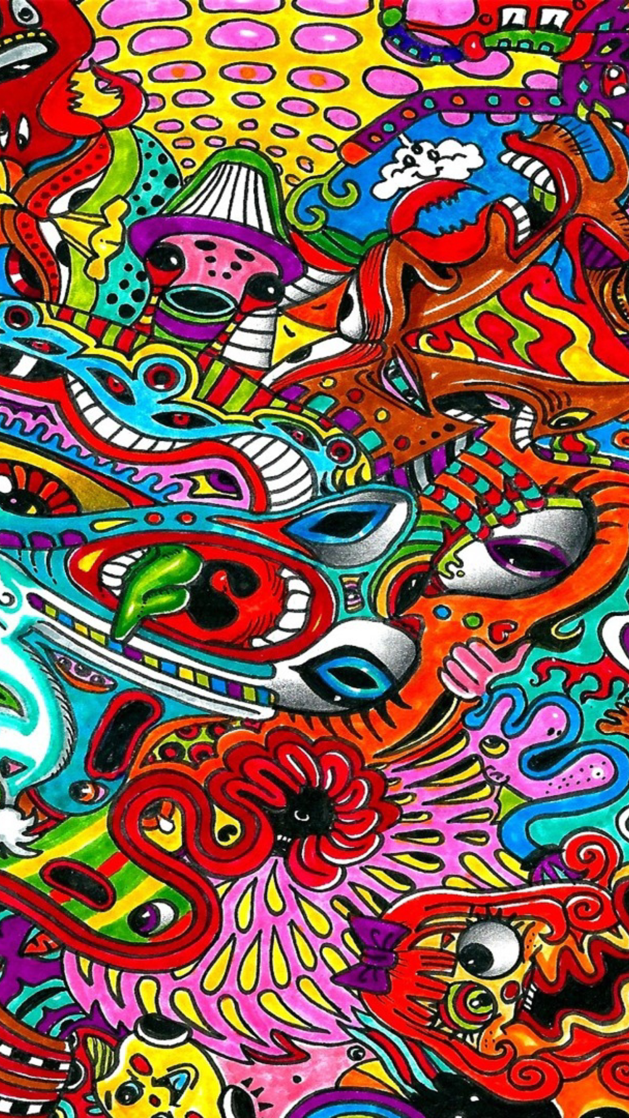 Psychedelic Wallpaper Phone , HD Wallpaper & Backgrounds