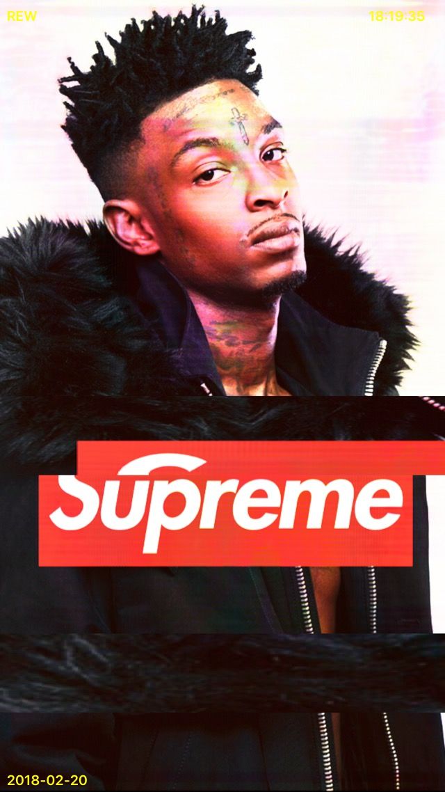 21 Savage Wallpaper Supreme , HD Wallpaper & Backgrounds