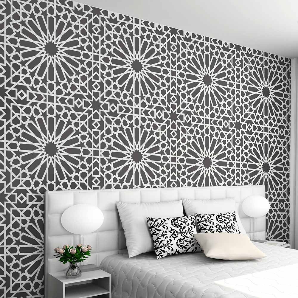 Moroccan Tile Stencil , HD Wallpaper & Backgrounds