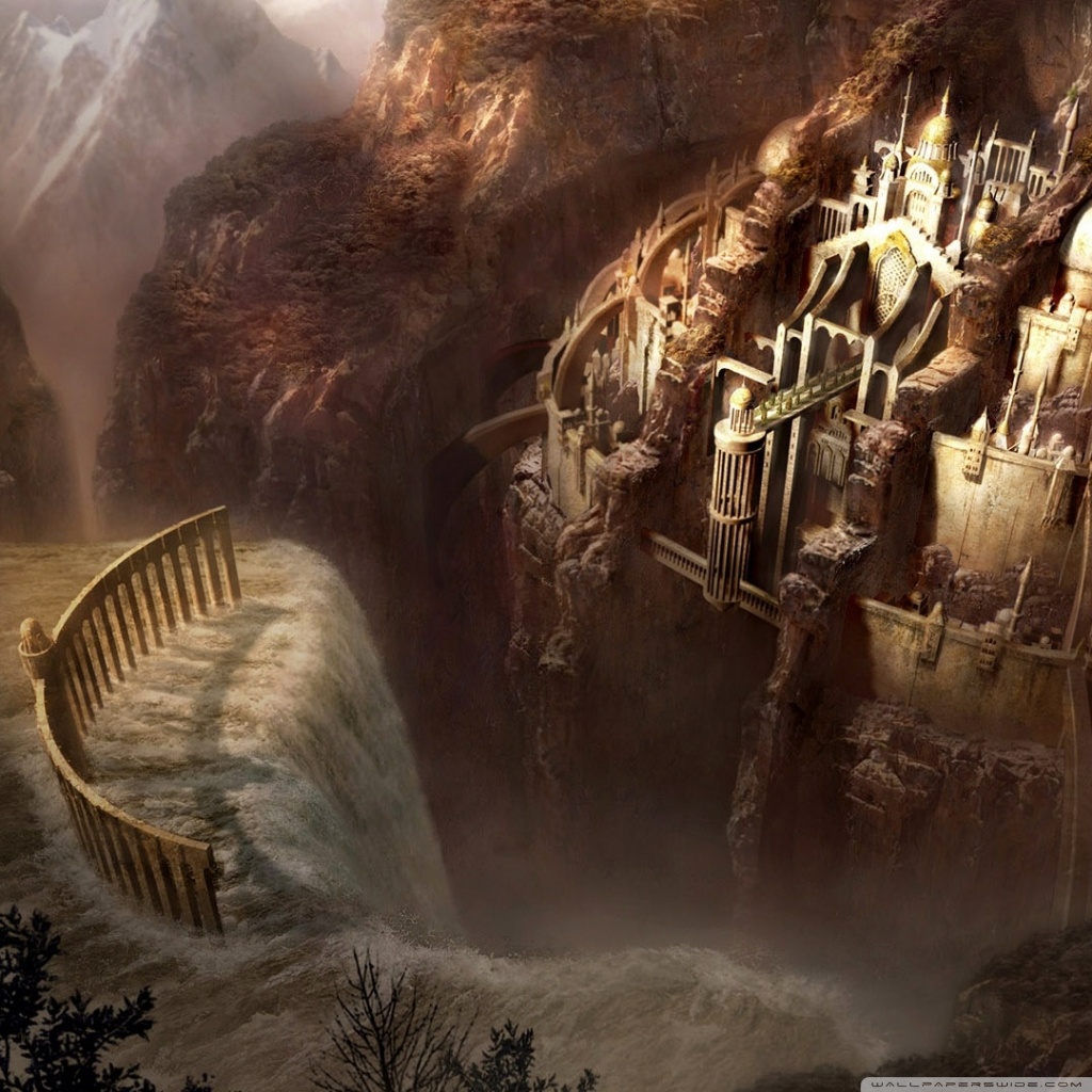 Fantasy Art Gnome City , HD Wallpaper & Backgrounds