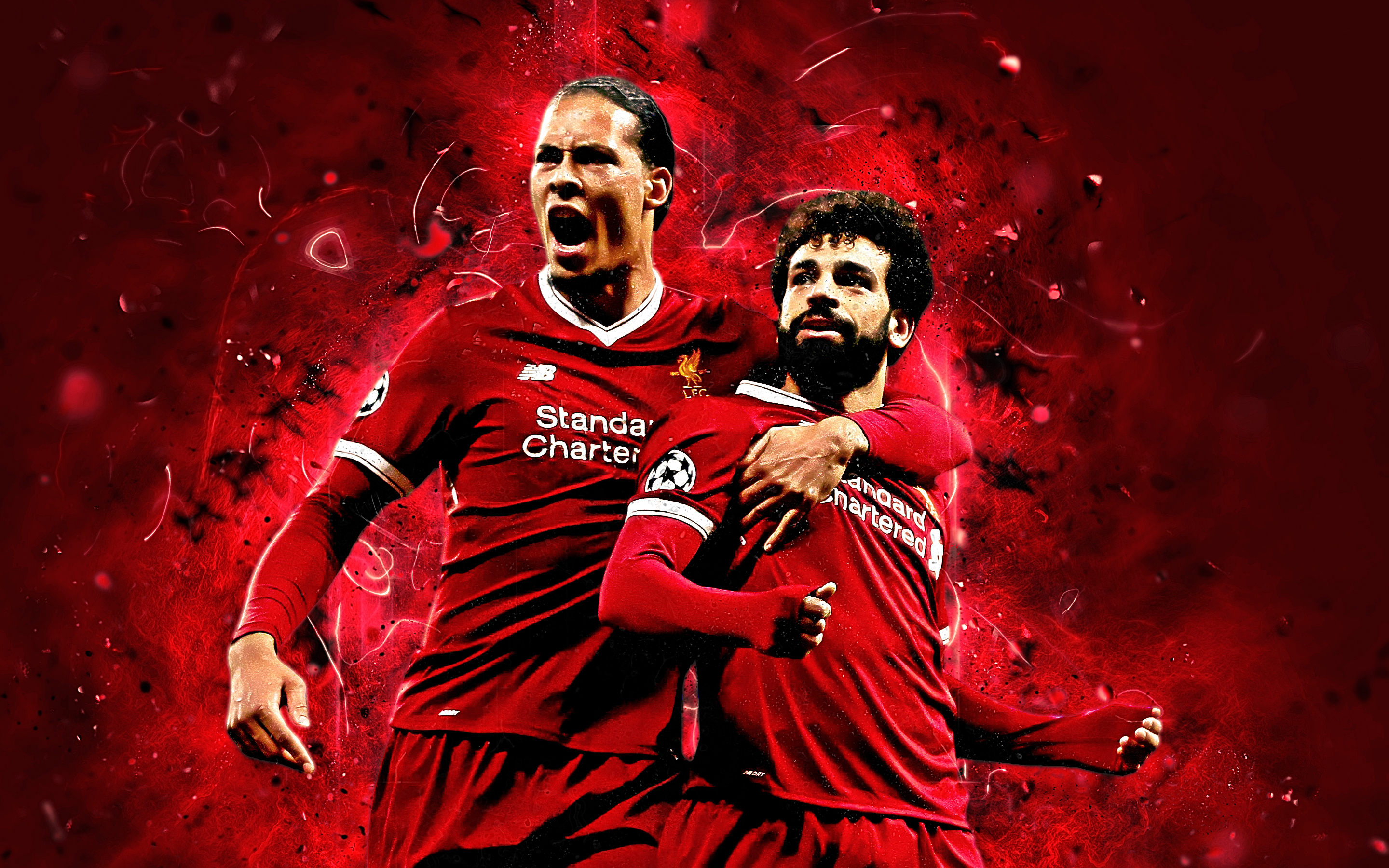 Van Dijk And Salah , HD Wallpaper & Backgrounds