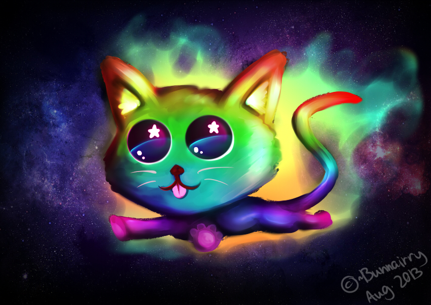 Creepy Nyan Cat , HD Wallpaper & Backgrounds