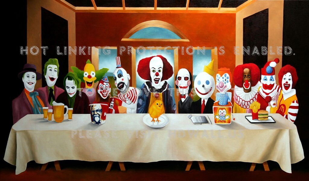 Clown Last Supper , HD Wallpaper & Backgrounds