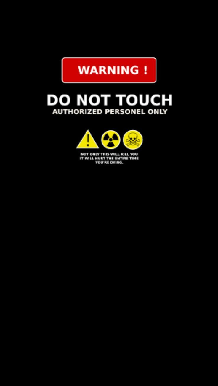 Warning Do Not Touch This Computer , HD Wallpaper & Backgrounds