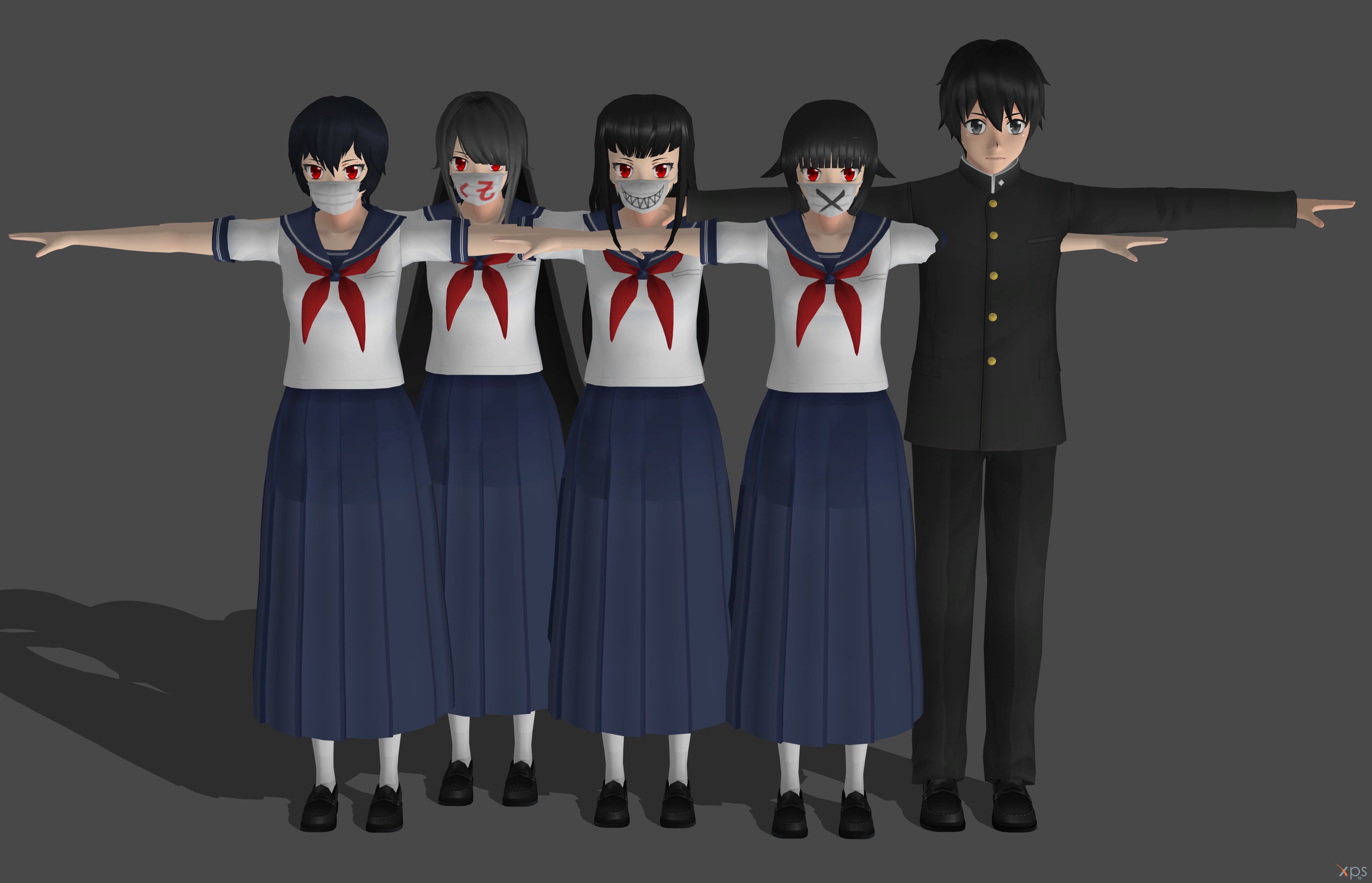 Yandere Simulator T Pose , HD Wallpaper & Backgrounds