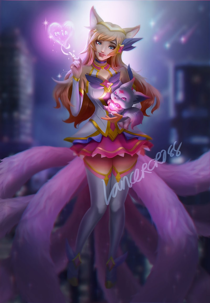 Star Guardian Ahri Figure , HD Wallpaper & Backgrounds