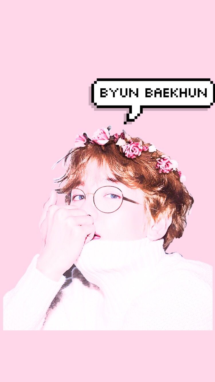 Baekhyun Wallpaper Pink , HD Wallpaper & Backgrounds