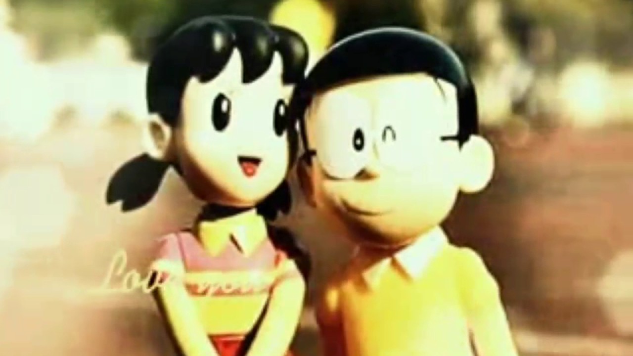 Shizuka Nobita I Love U Nobita Shizuka Tu Bhi T - Nobita & Shizuka Hd , HD Wallpaper & Backgrounds
