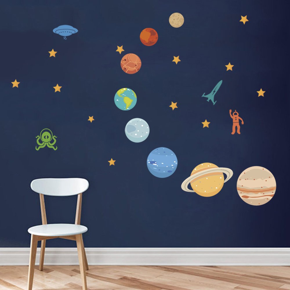 Wall Sticker Planets , HD Wallpaper & Backgrounds