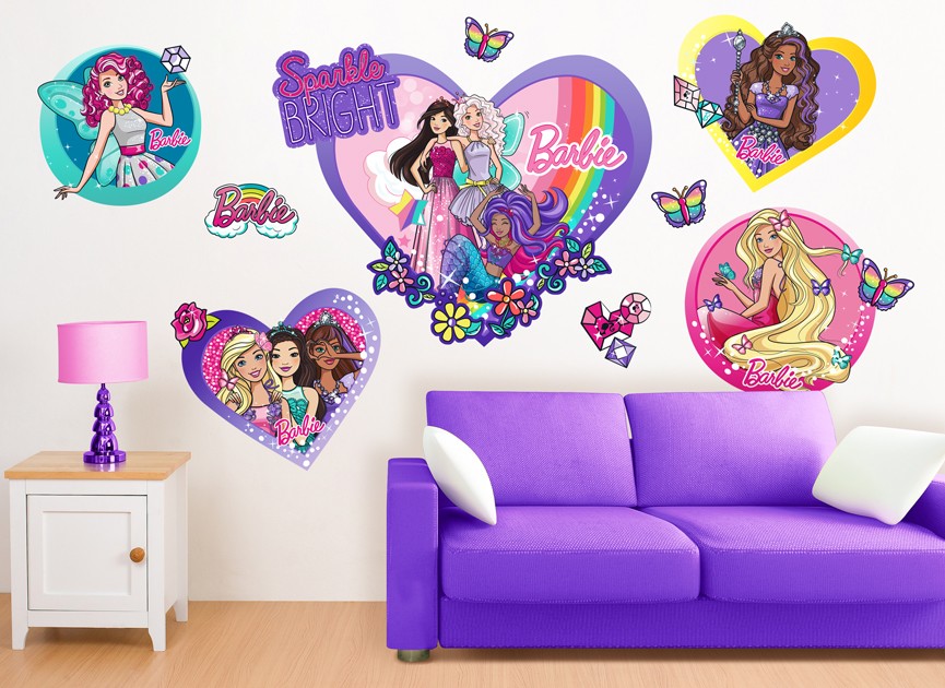 Princess Barbie Wall Sticker , HD Wallpaper & Backgrounds