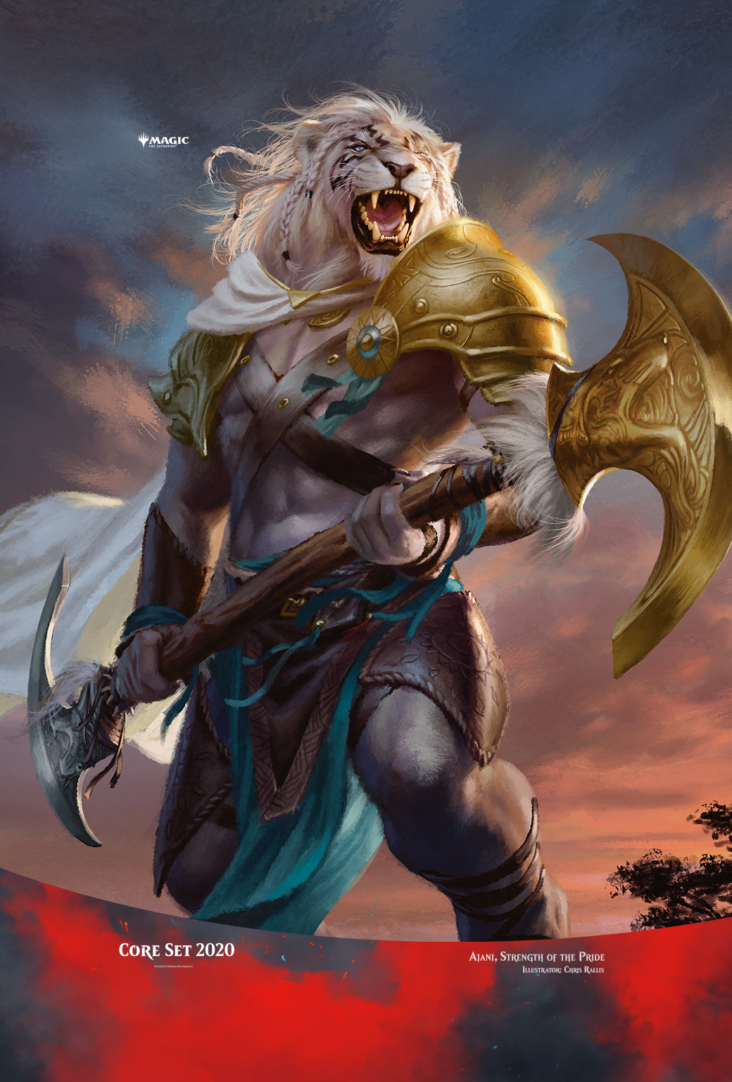Ajani Strength Of The Pride Art , HD Wallpaper & Backgrounds
