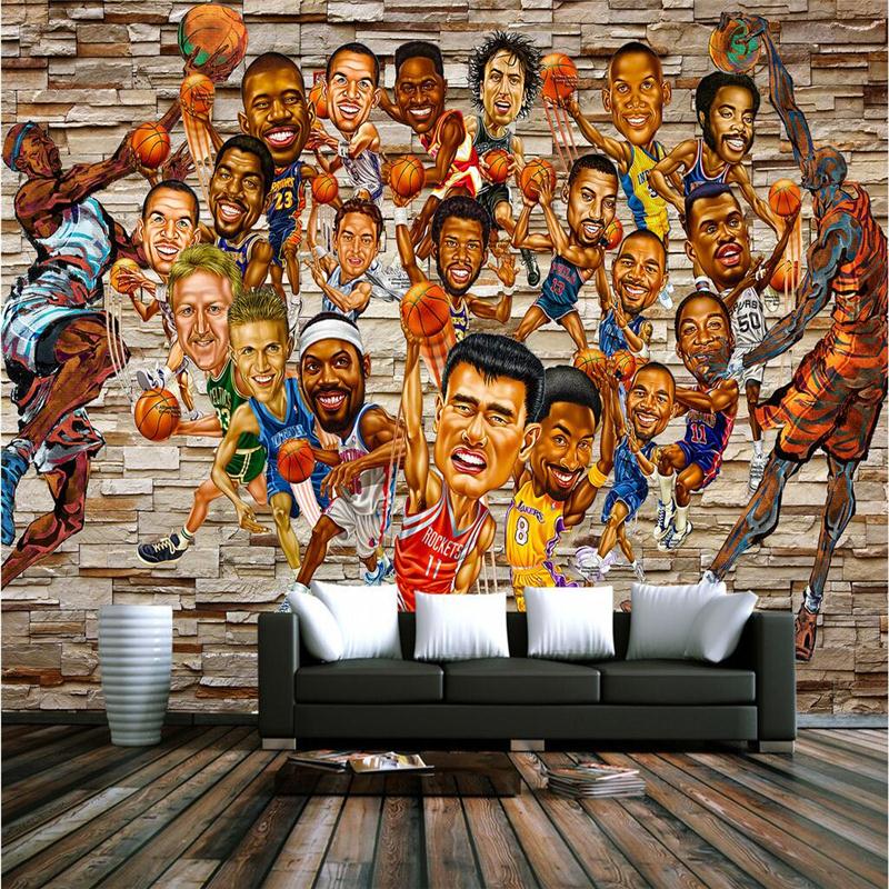 Nba Basketball Murals , HD Wallpaper & Backgrounds