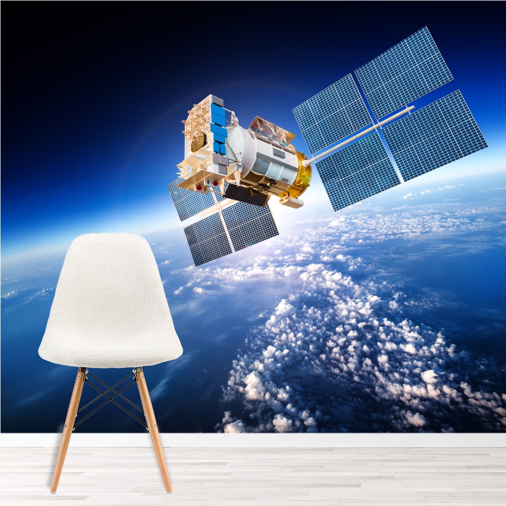 Satellite Avec Panneaux Solaire , HD Wallpaper & Backgrounds