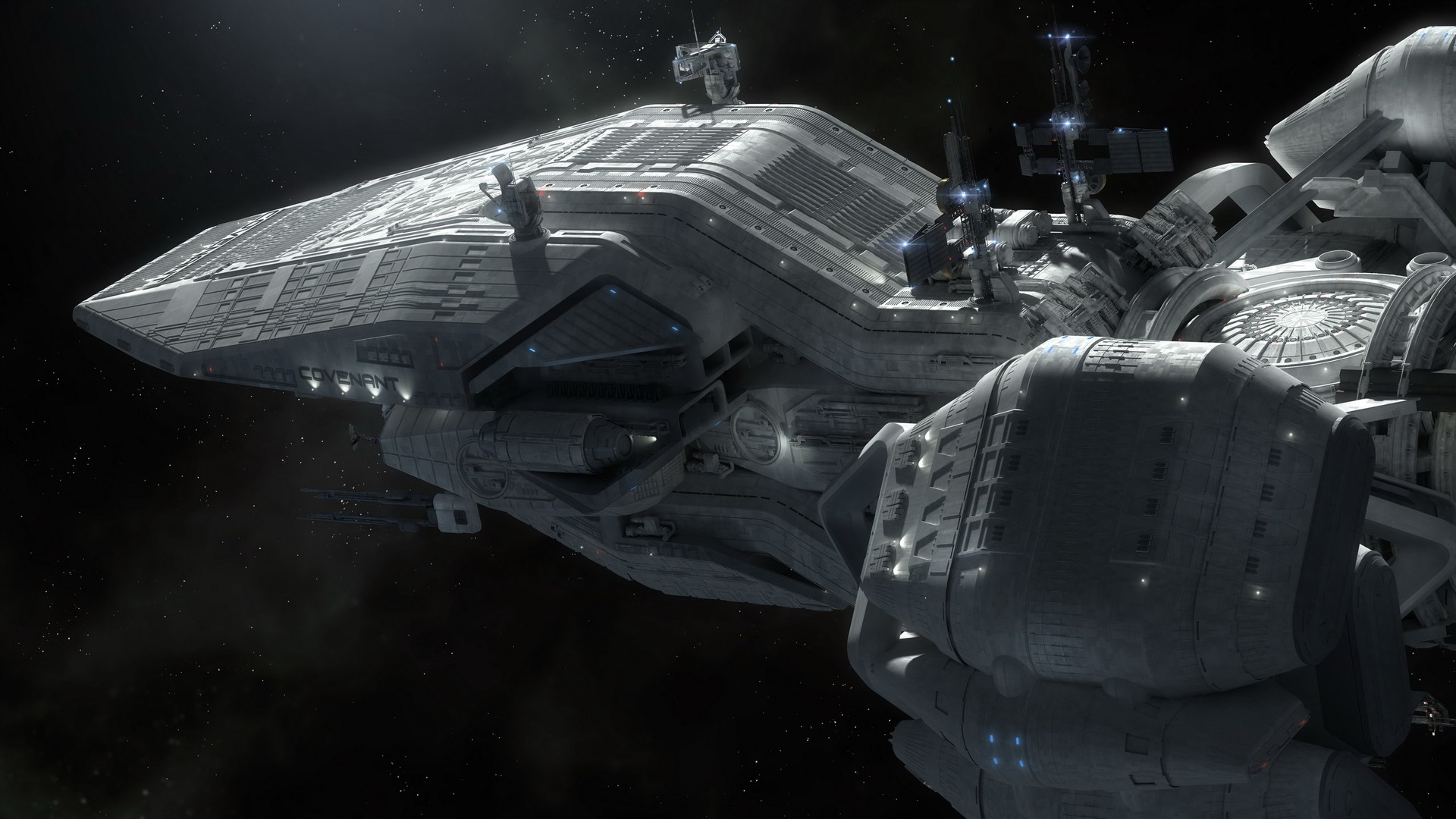 Uscss Covenant Colony Ship , HD Wallpaper & Backgrounds