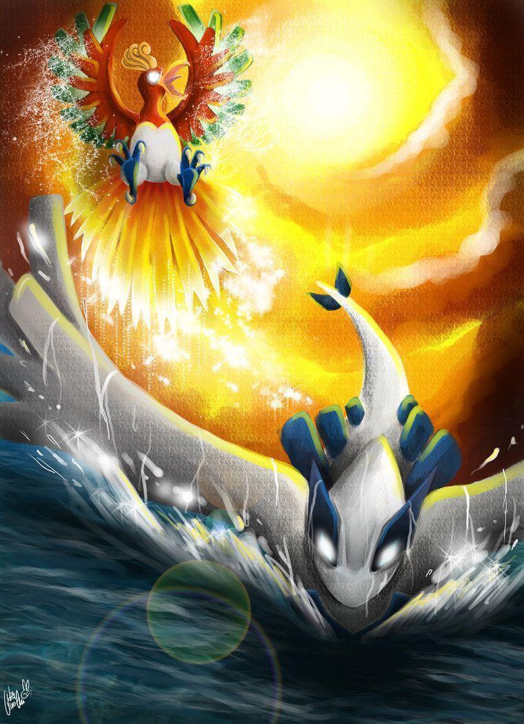 Pokemon Lugia Ho Oh , HD Wallpaper & Backgrounds