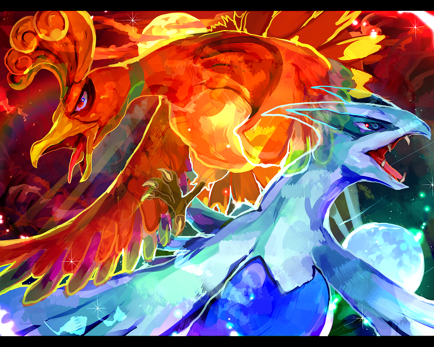 Pokemon Ho Oh Art , HD Wallpaper & Backgrounds