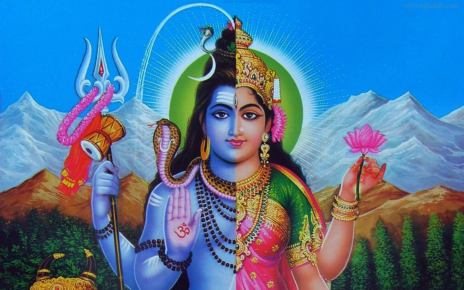 Lord Shiva & Parvathi , HD Wallpaper & Backgrounds