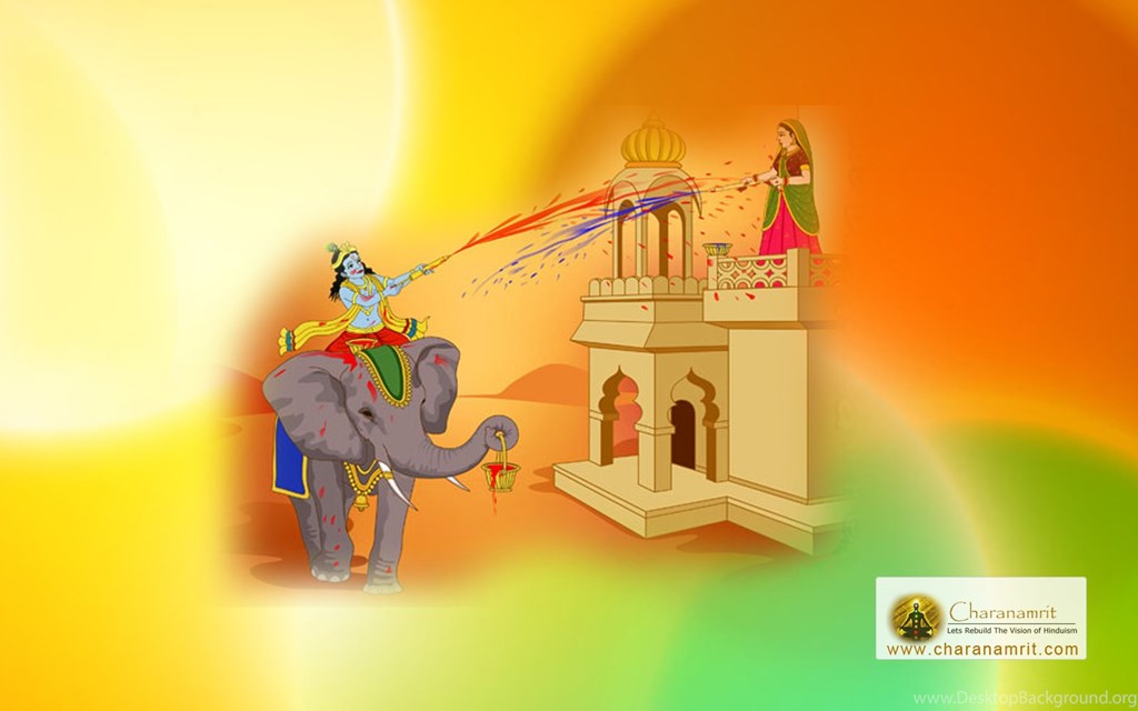 Holi Greeting Cards In Hindi , HD Wallpaper & Backgrounds