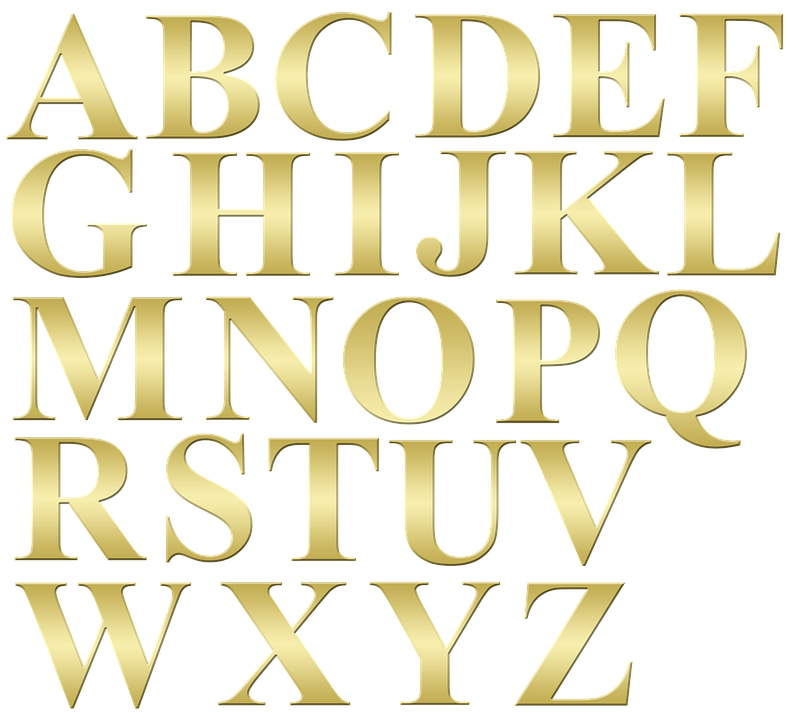 Alphabet Gold , HD Wallpaper & Backgrounds