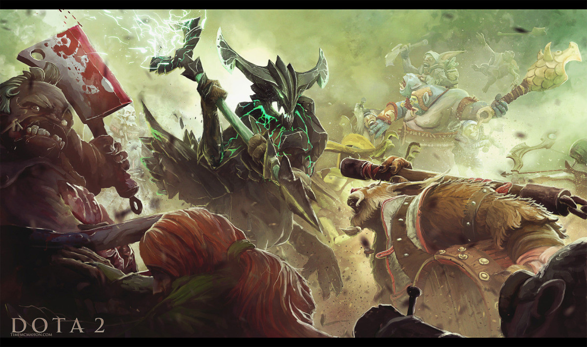 Dota 2 Battle , HD Wallpaper & Backgrounds