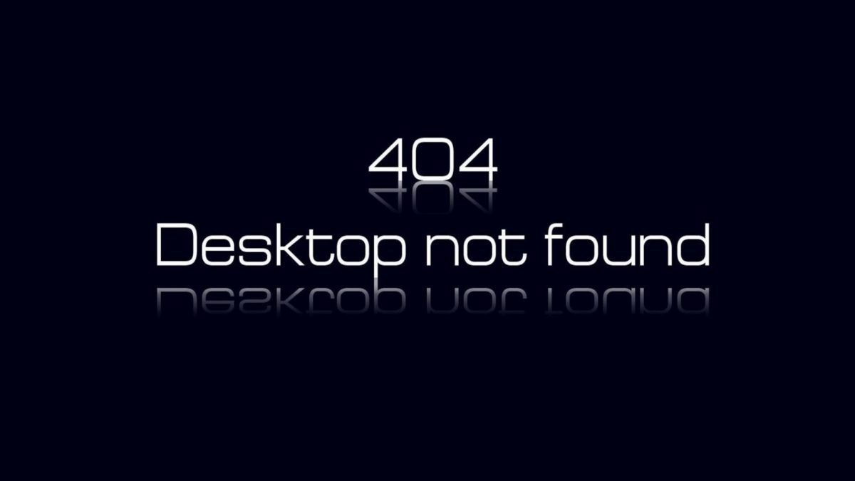 404 Desktop Not Found , HD Wallpaper & Backgrounds