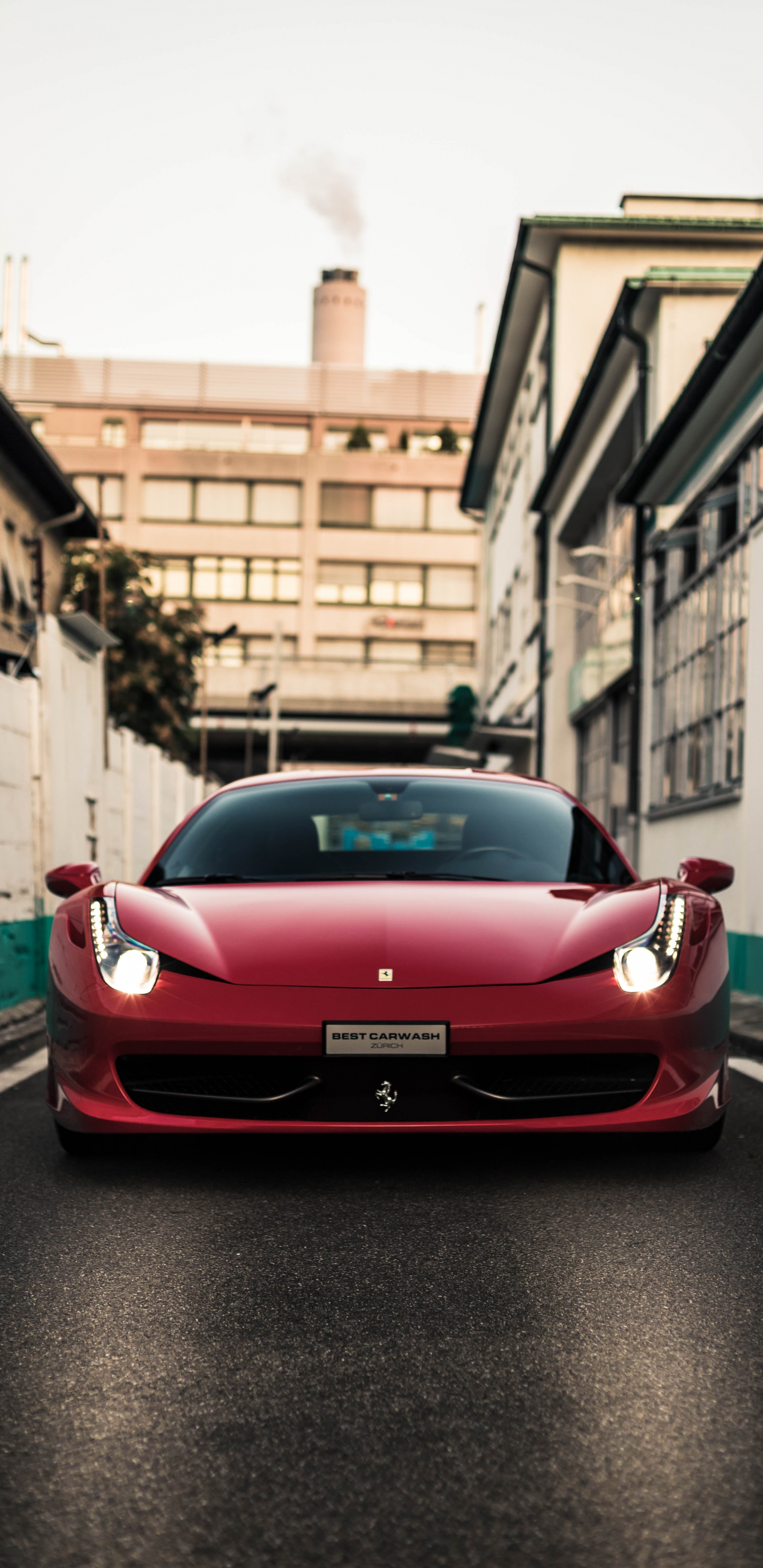 Ferrari Car Front View , HD Wallpaper & Backgrounds