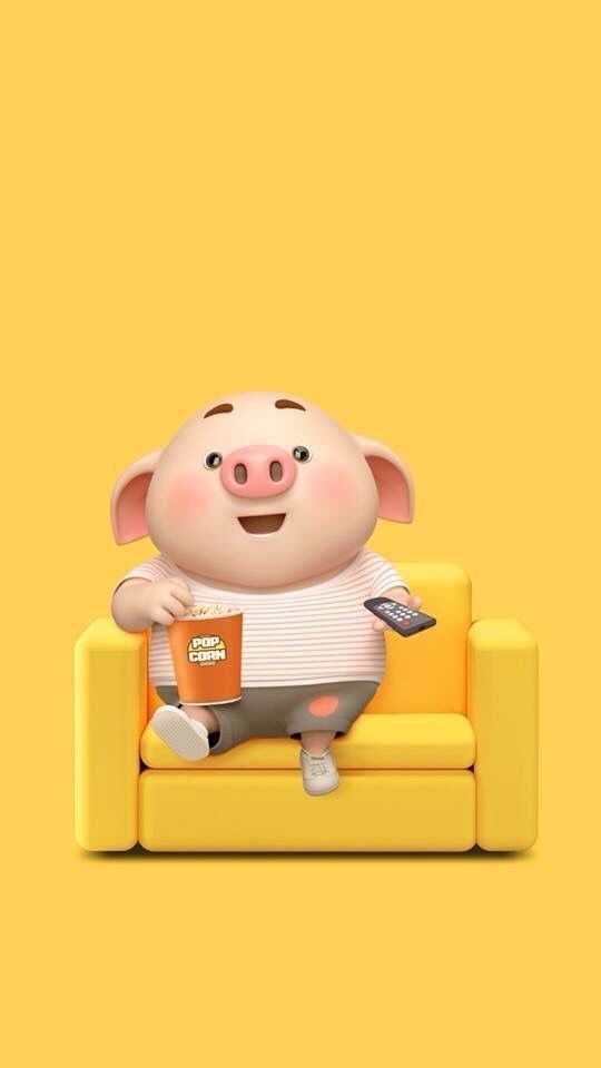 Cute Yellow Piggy , HD Wallpaper & Backgrounds