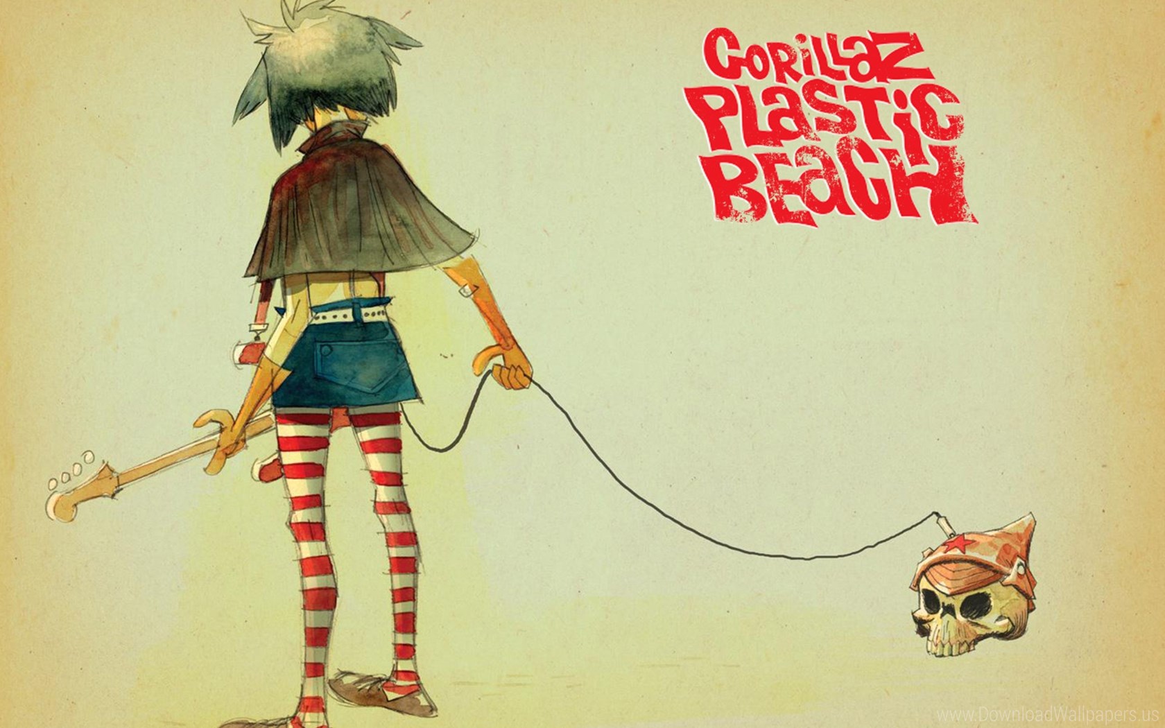 Gorillaz Noodle Plastic Beach , HD Wallpaper & Backgrounds