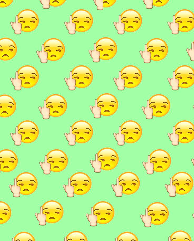 Middle Finger Emoji Background , HD Wallpaper & Backgrounds