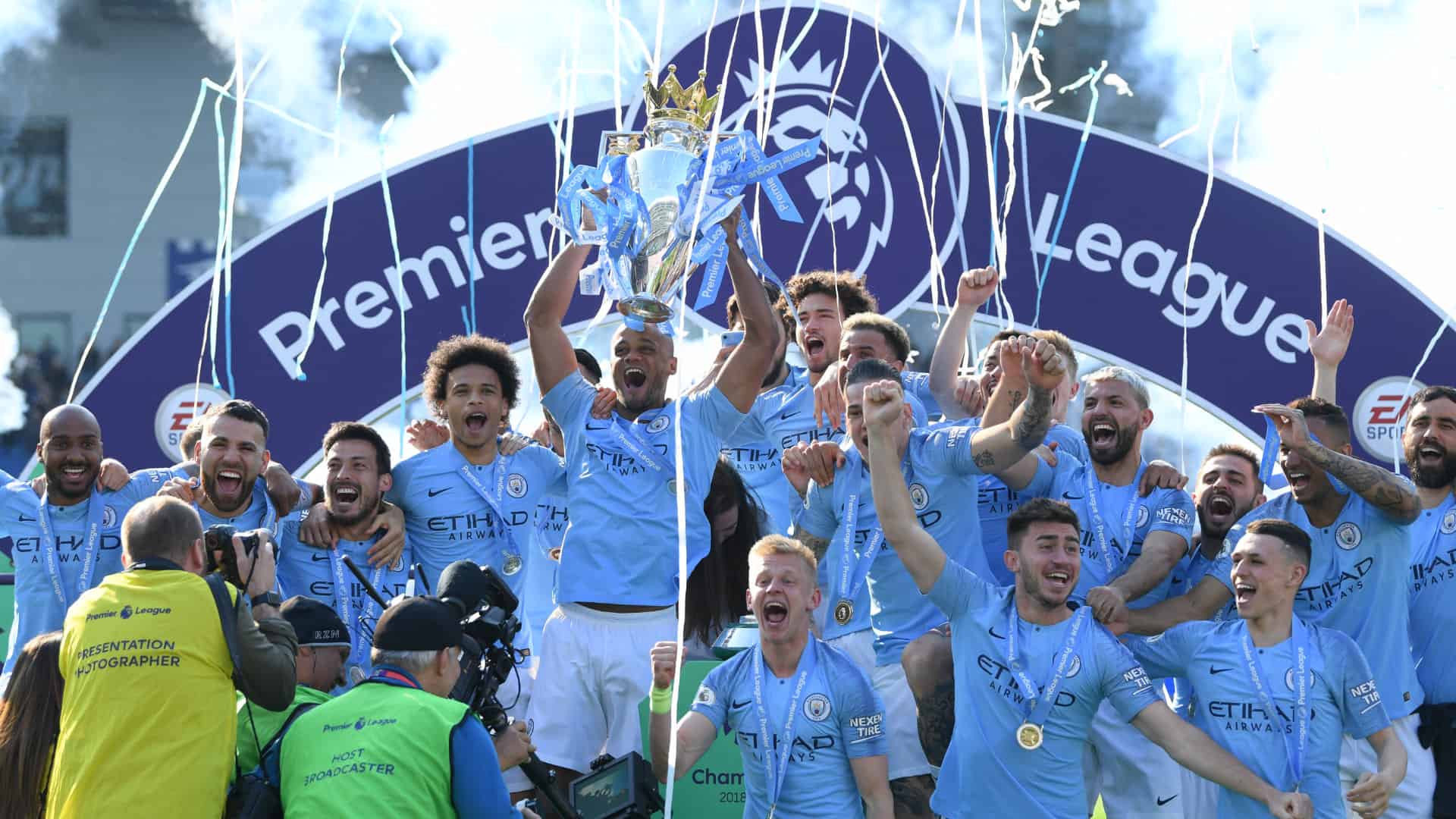 Man City 2018 19 Premier League Champions , HD Wallpaper & Backgrounds