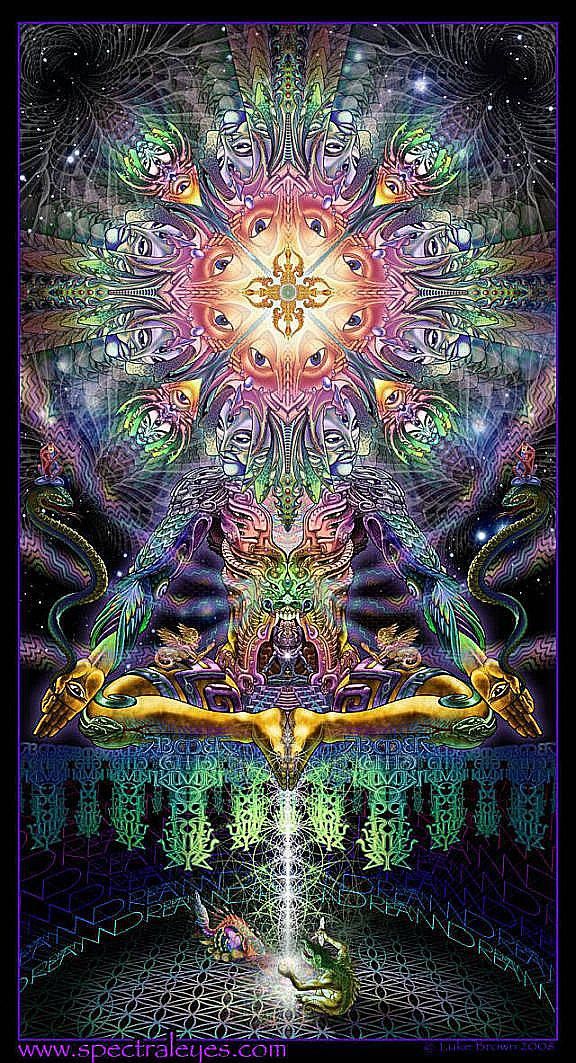 Luke Brown Psychedelic Art , HD Wallpaper & Backgrounds