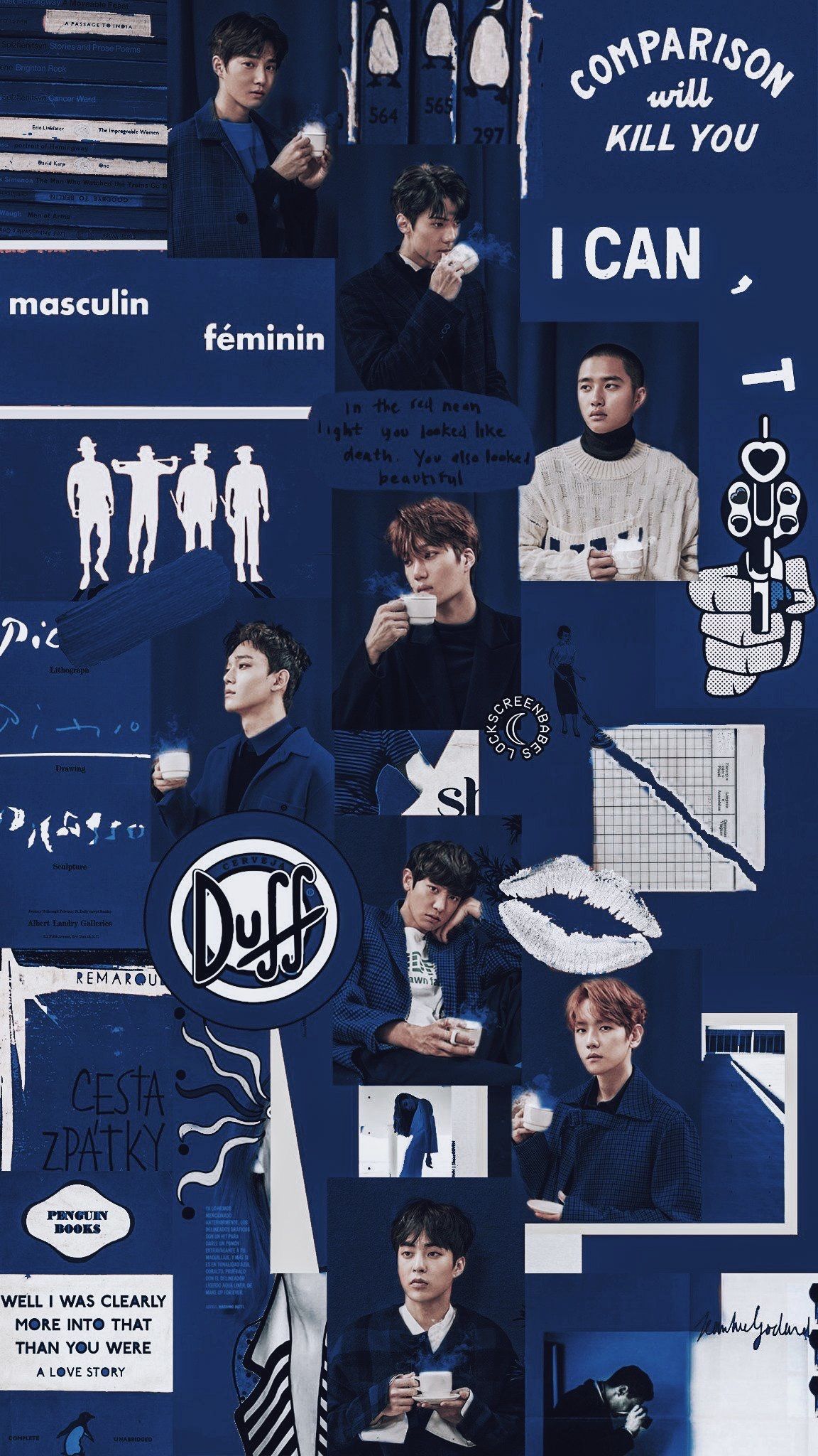 Aesthetic Exo All Member , HD Wallpaper & Backgrounds