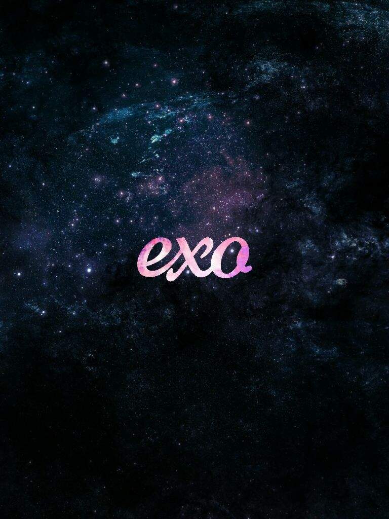 Exo Logo Galaxy , HD Wallpaper & Backgrounds