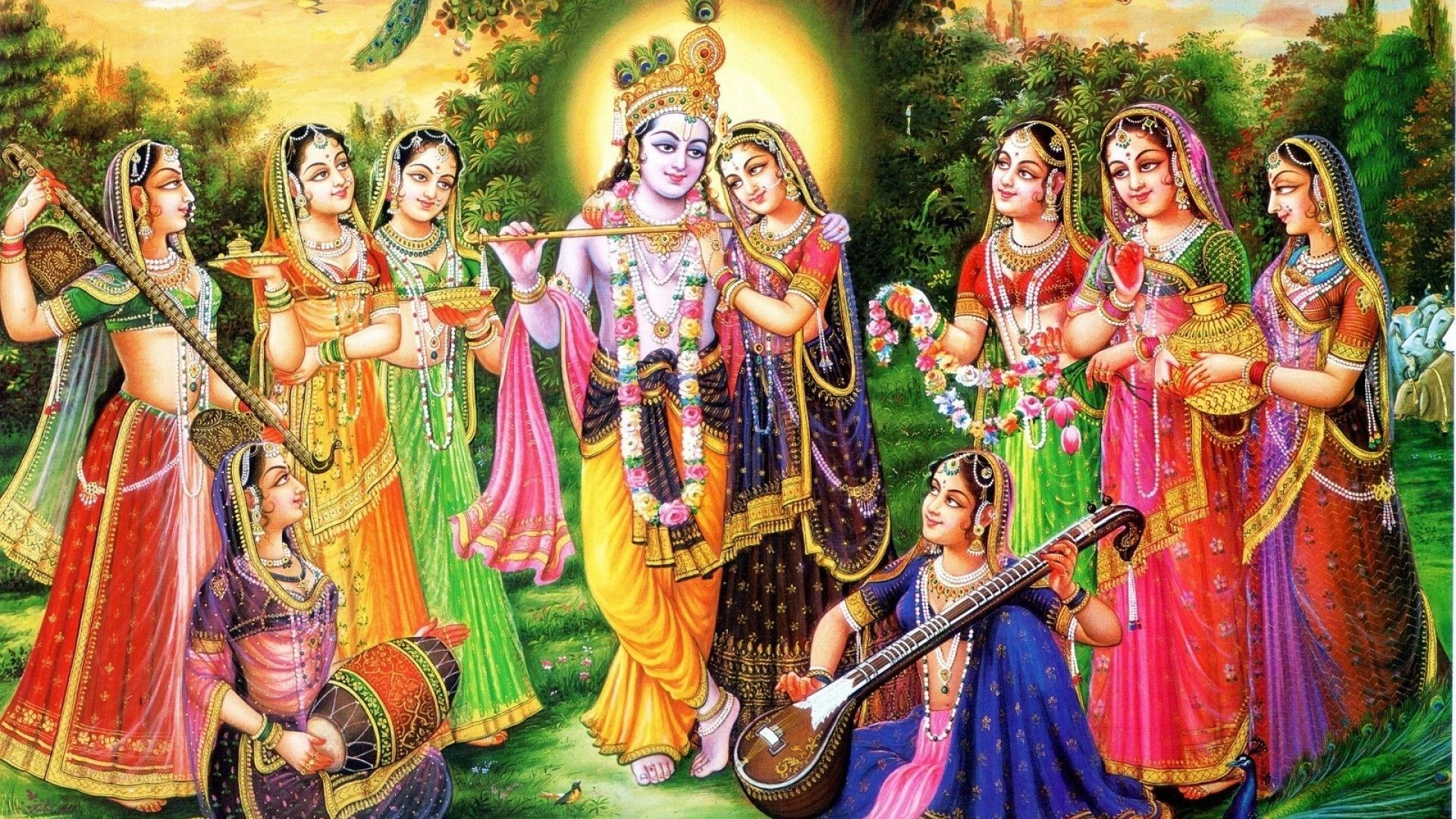 Radha Krishna Rasleela , HD Wallpaper & Backgrounds