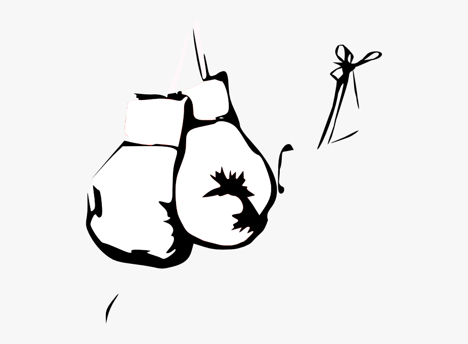 Boxing Gloves Clipart Black And White , HD Wallpaper & Backgrounds